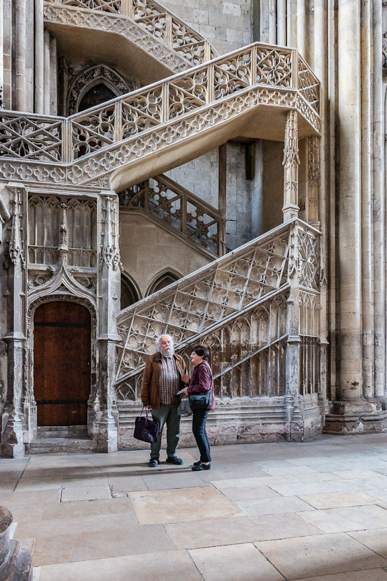 Escalier de la Bibliothèque Cathédrale Notre-Dame ROEUN