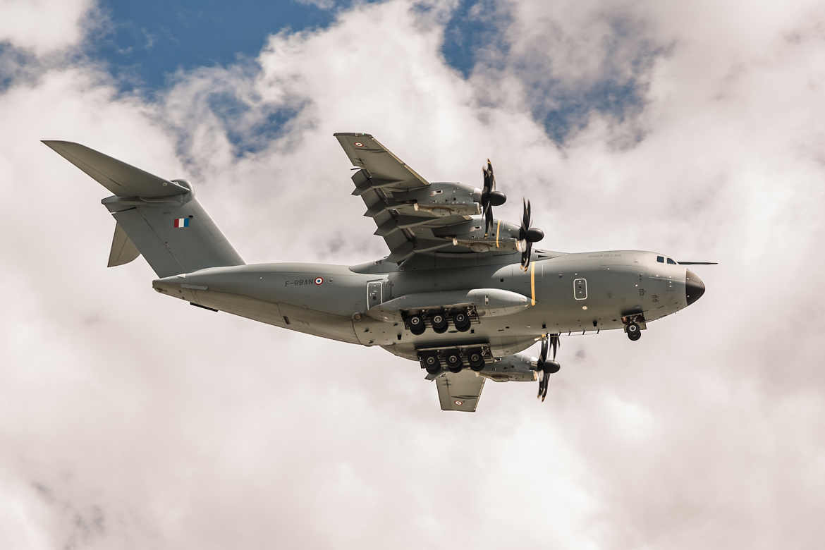 Salon du Bourget 2019 : l'A400M une merveille d'Airbus en phase d'atterrissage