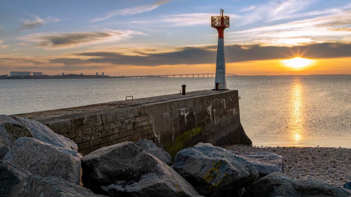 Couché de soleil de fin d'année
