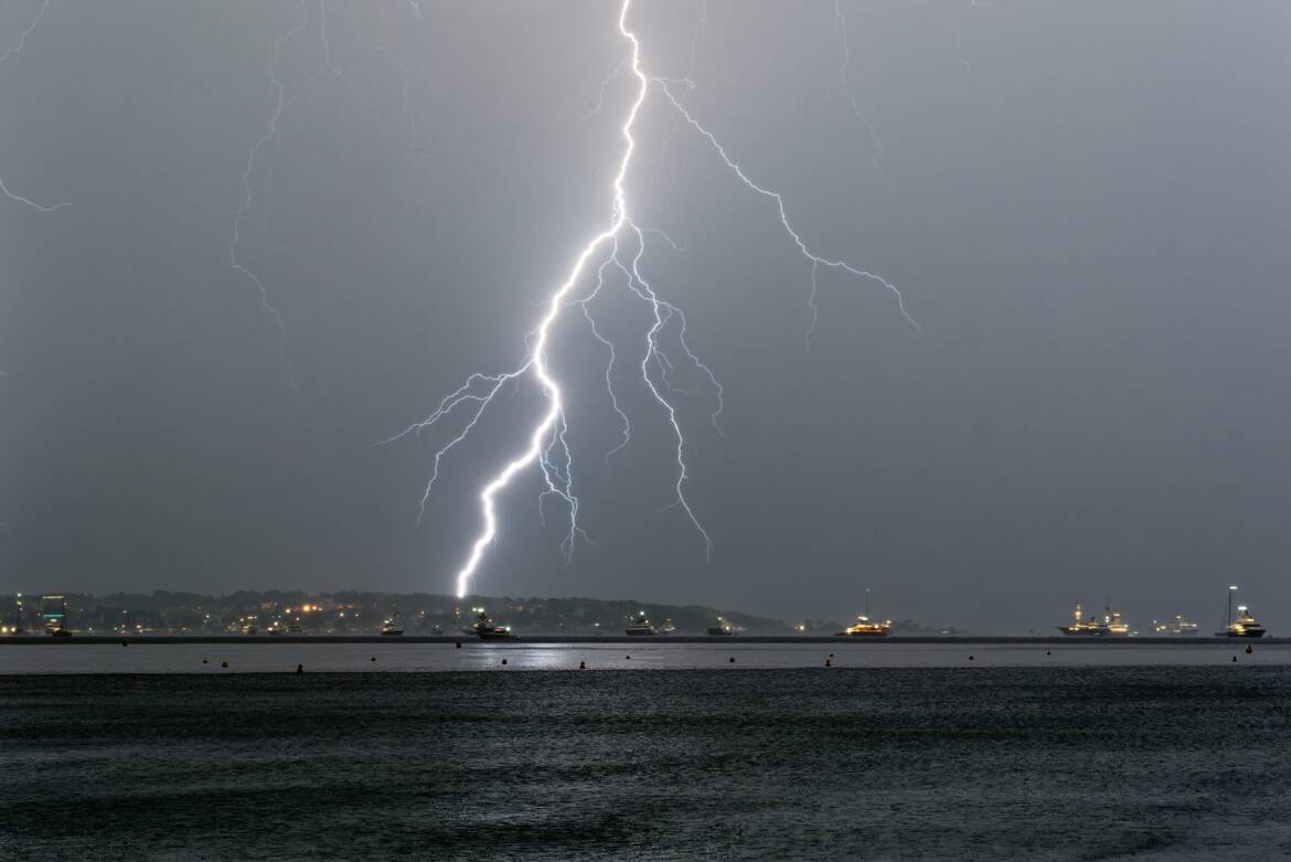 Orage en Méditerranée.
