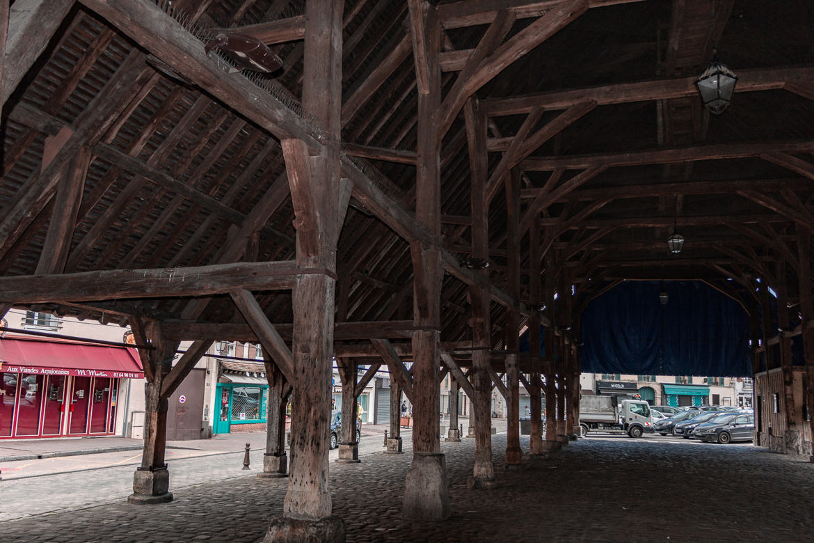 Charpente en chêne Halle d'Arpajon