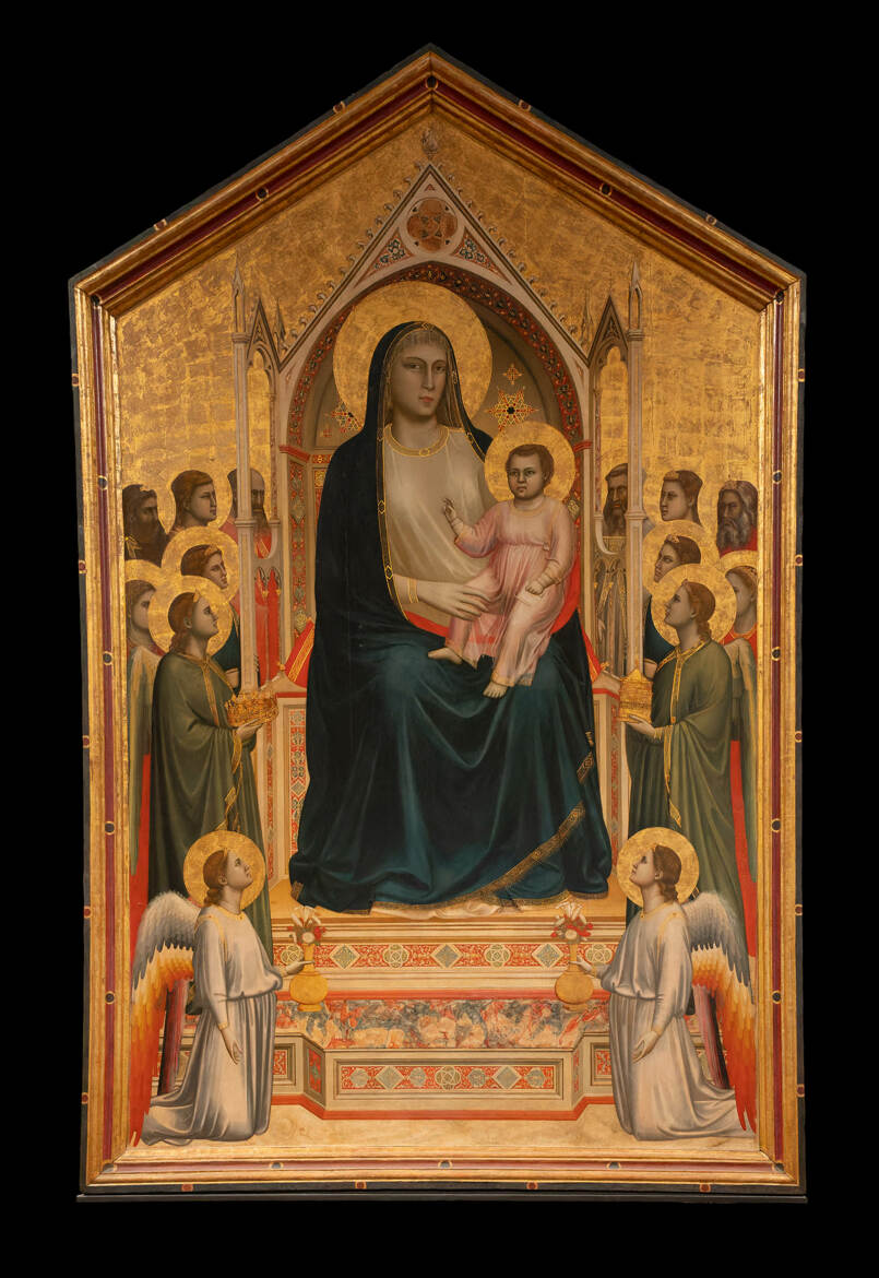 Vierge au trone avec l'enfant Jésus