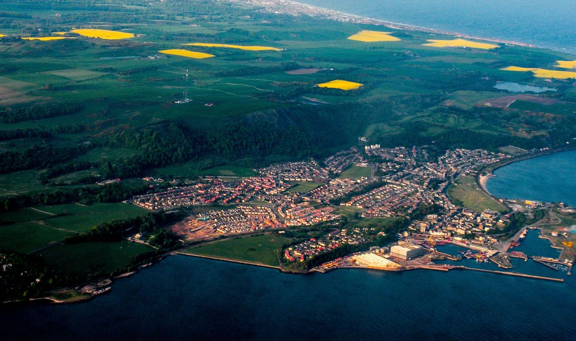 Vue aérienne proximité d' Édimbourg 1