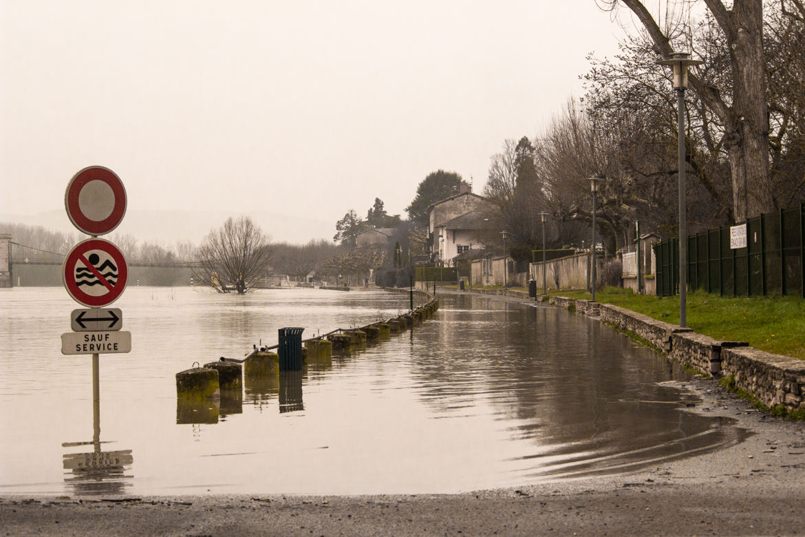 Inondation à Montmerle