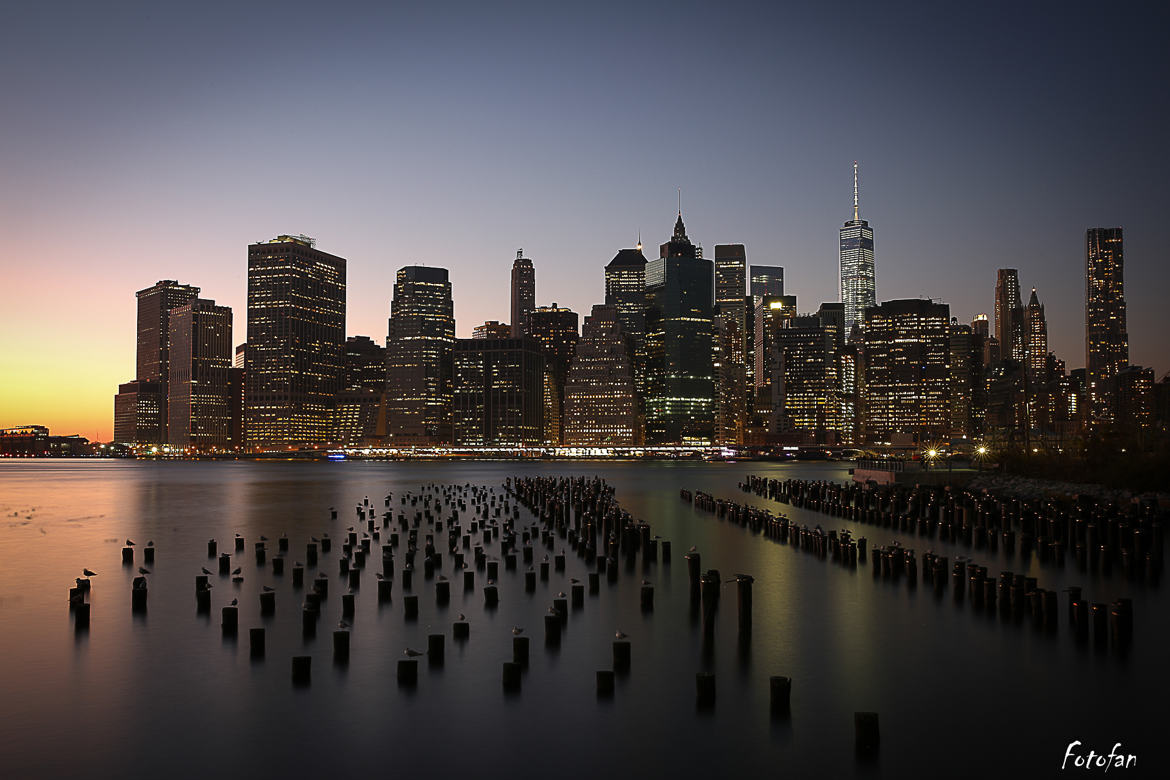 La Skyline vue de Brooklin