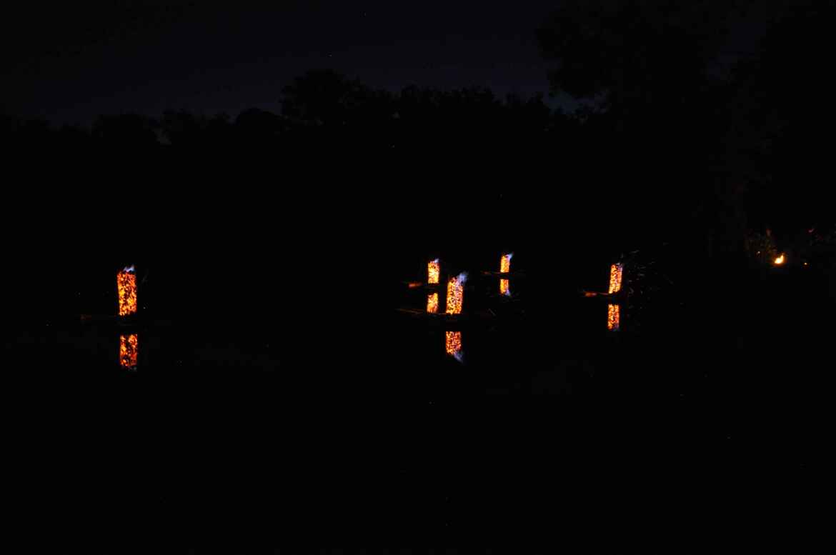 Lanternes sur l'étang des tlleuls