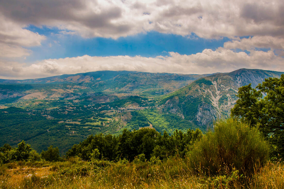 Panorama sur Alpes Maritimes