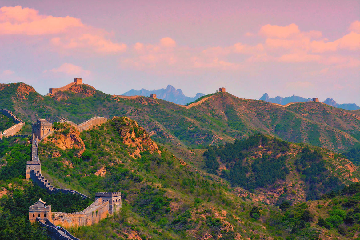 Coucher de Soleil sur la Grande Muraille