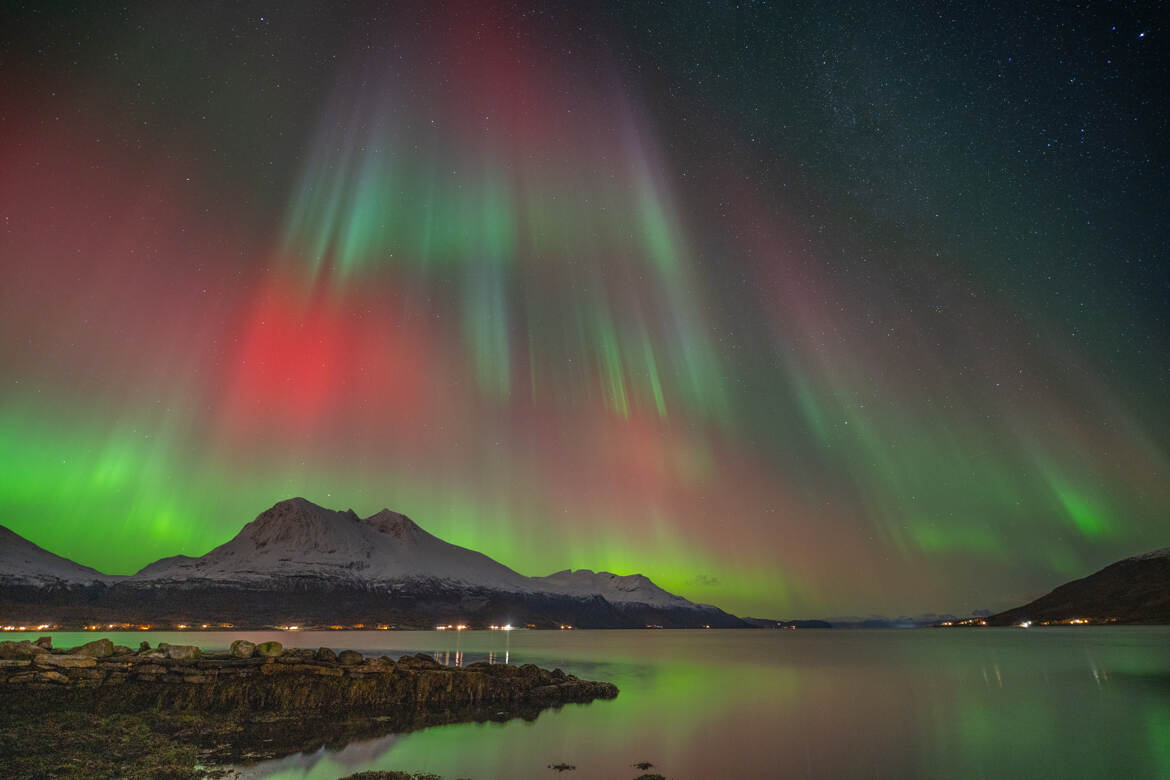 Aurores boréales en Norvège