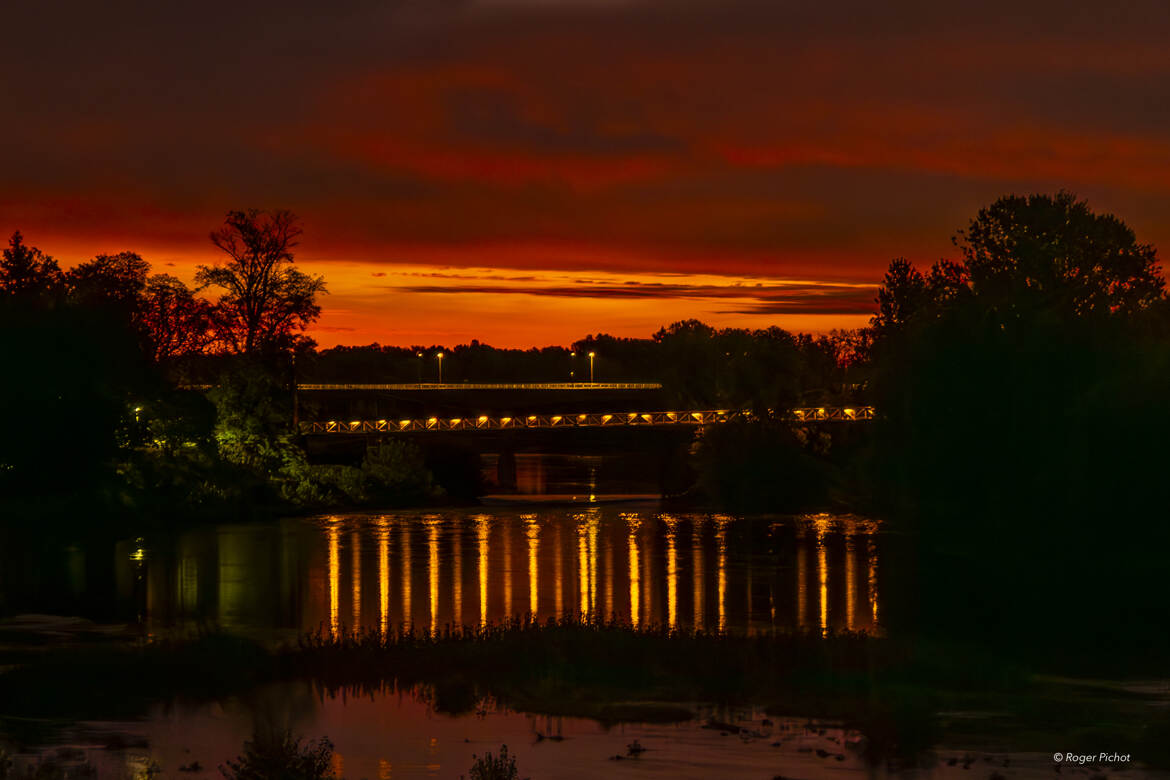 lever de soleil sur la Loire