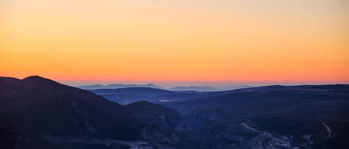 "Feu" sur les gorges du Verdon.