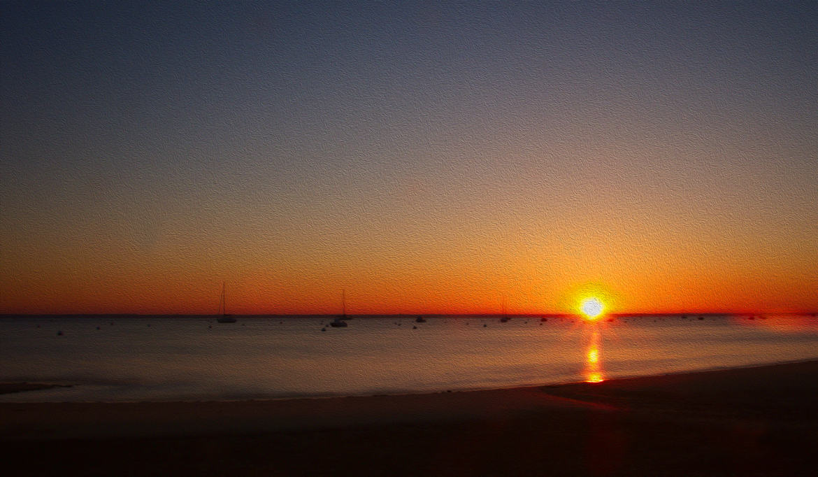 Lever de soleil à Arcachon