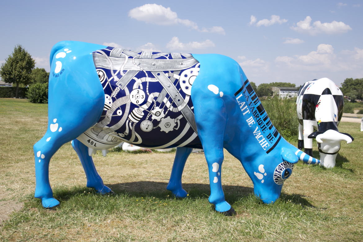 Les vaches sur les bords de l'Allier a Moulins