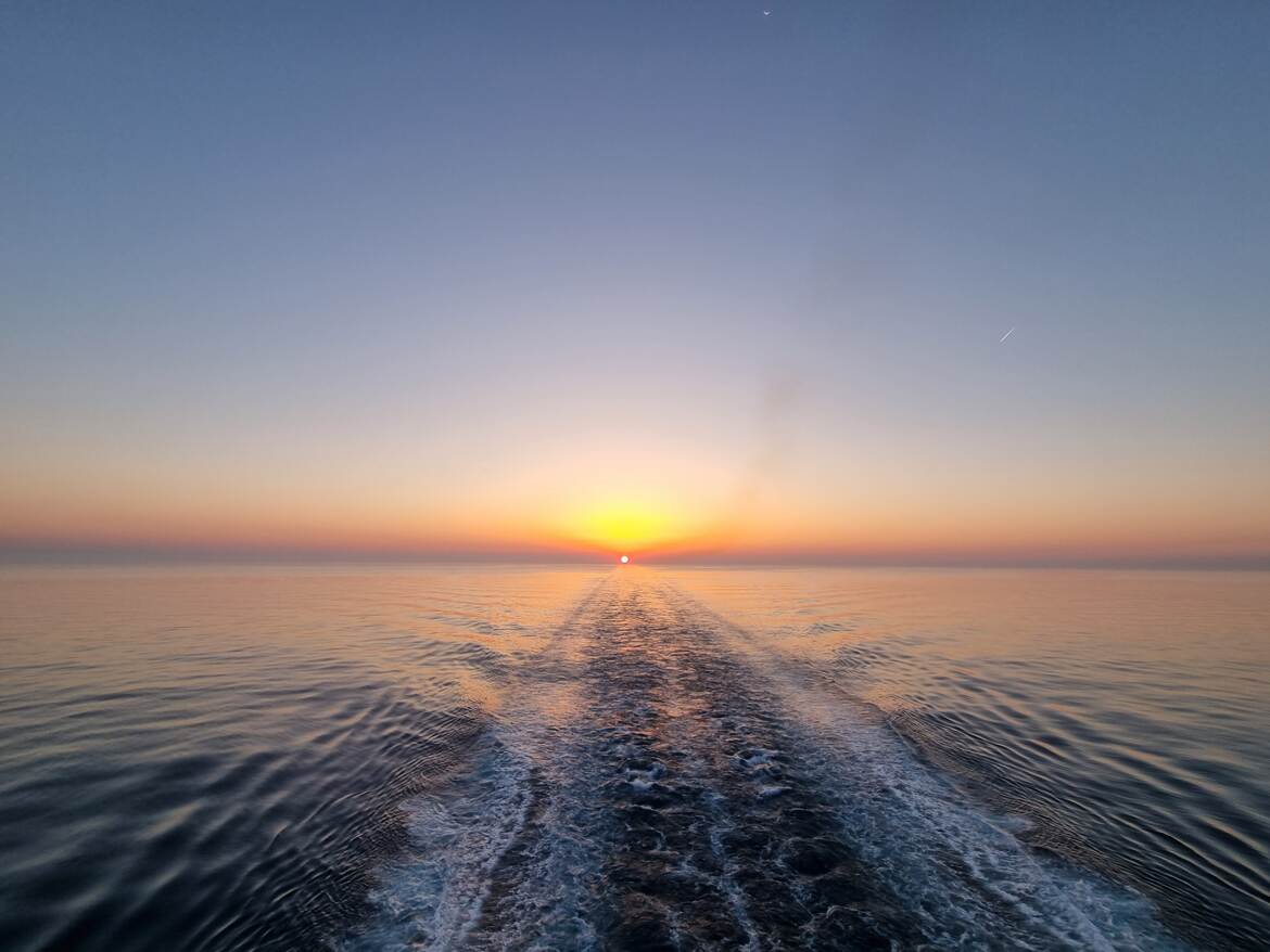 Coucher de soleil en méditerranée