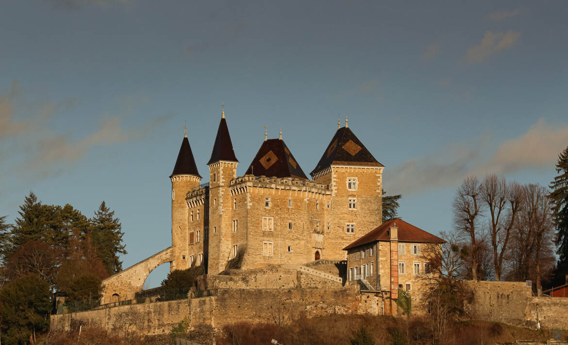 Lumière du soir sur le château