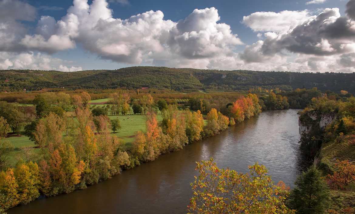 Les berges de la Dordogne