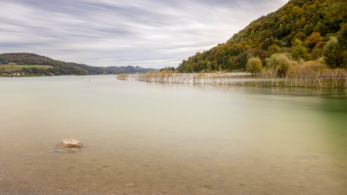 Plage de Charavines plan large