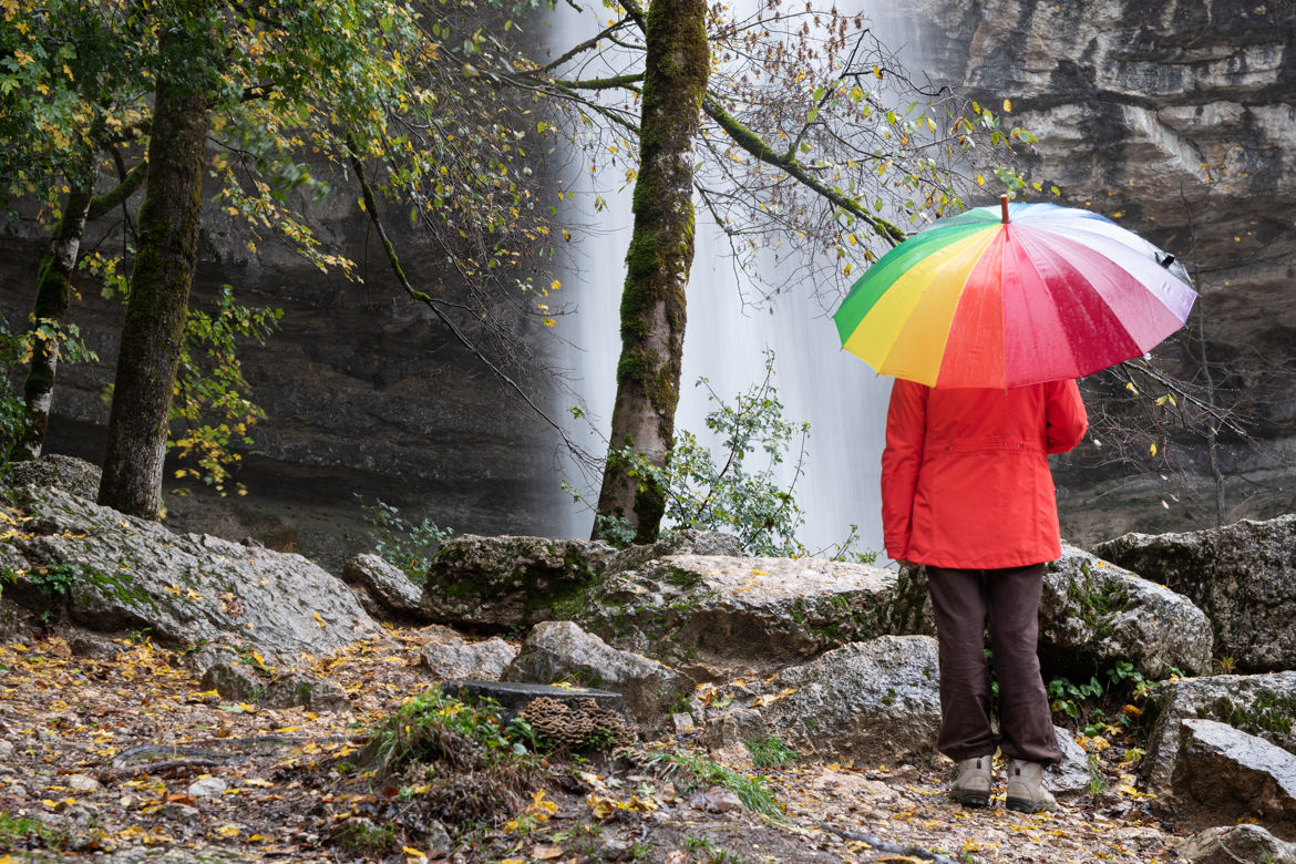 contemplation sous la pluie