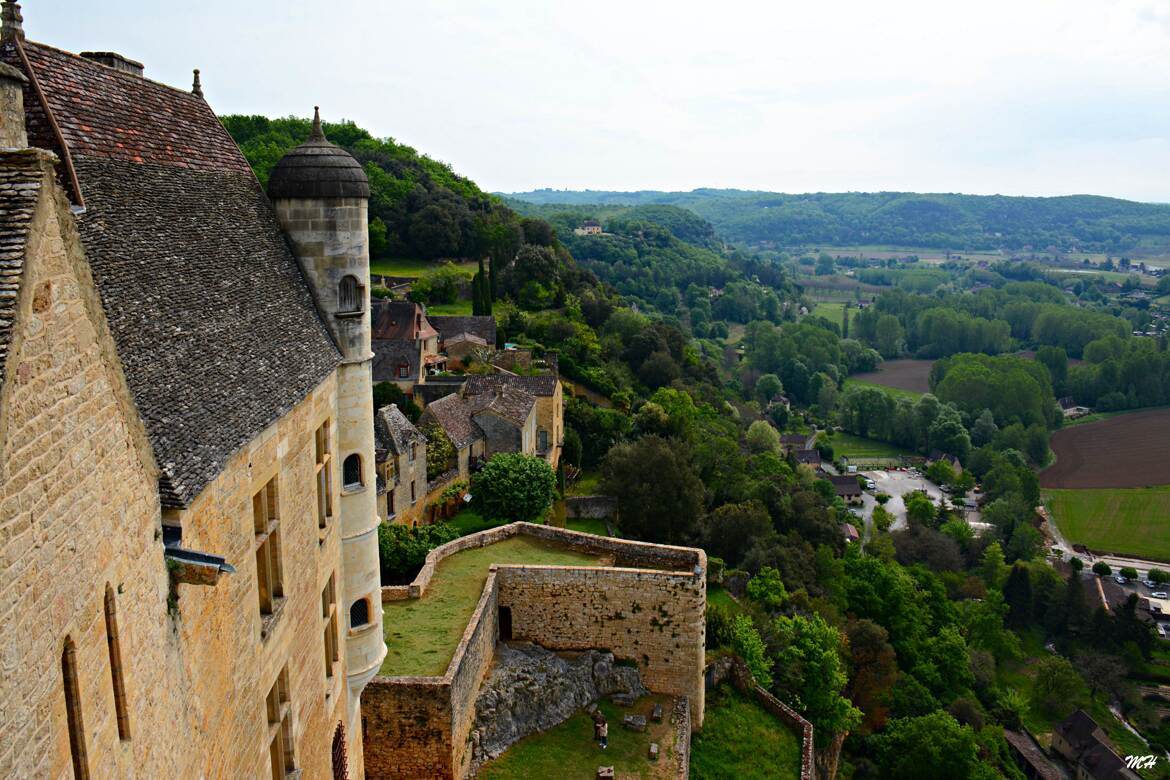 Vu des hauteurs des château de Beynac