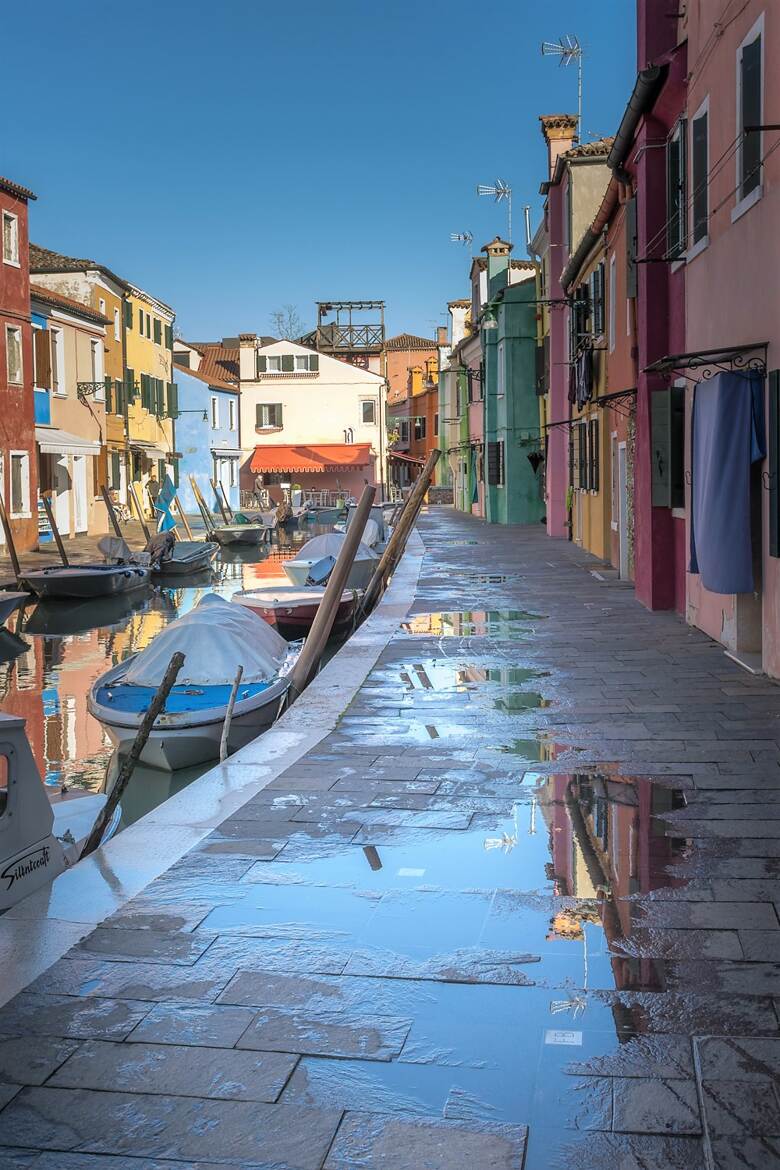 Il a plu sur Burano