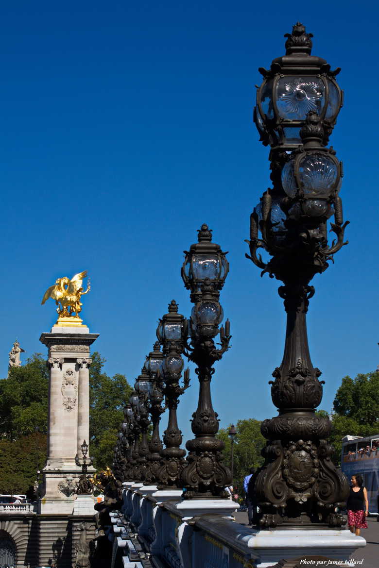 Les luminaires du Pont Alexandre III