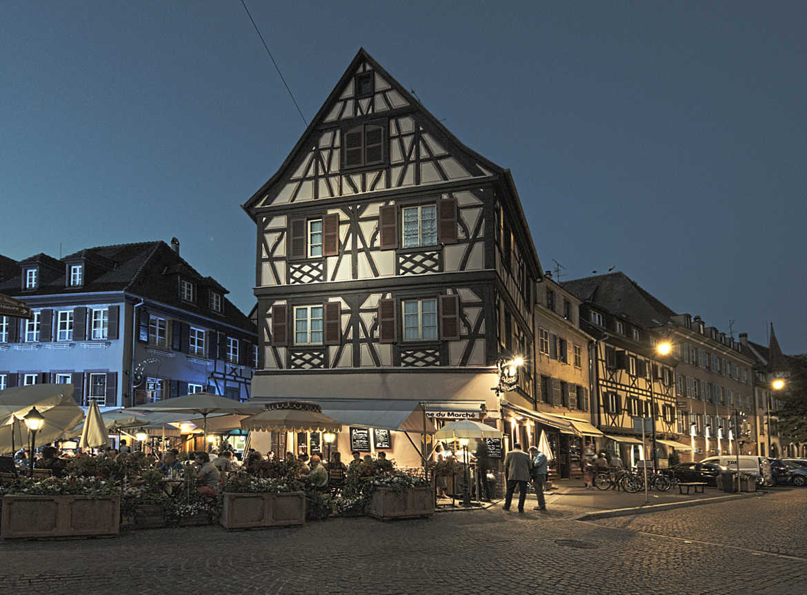 Nuit d'été à Colmar (Alsace)