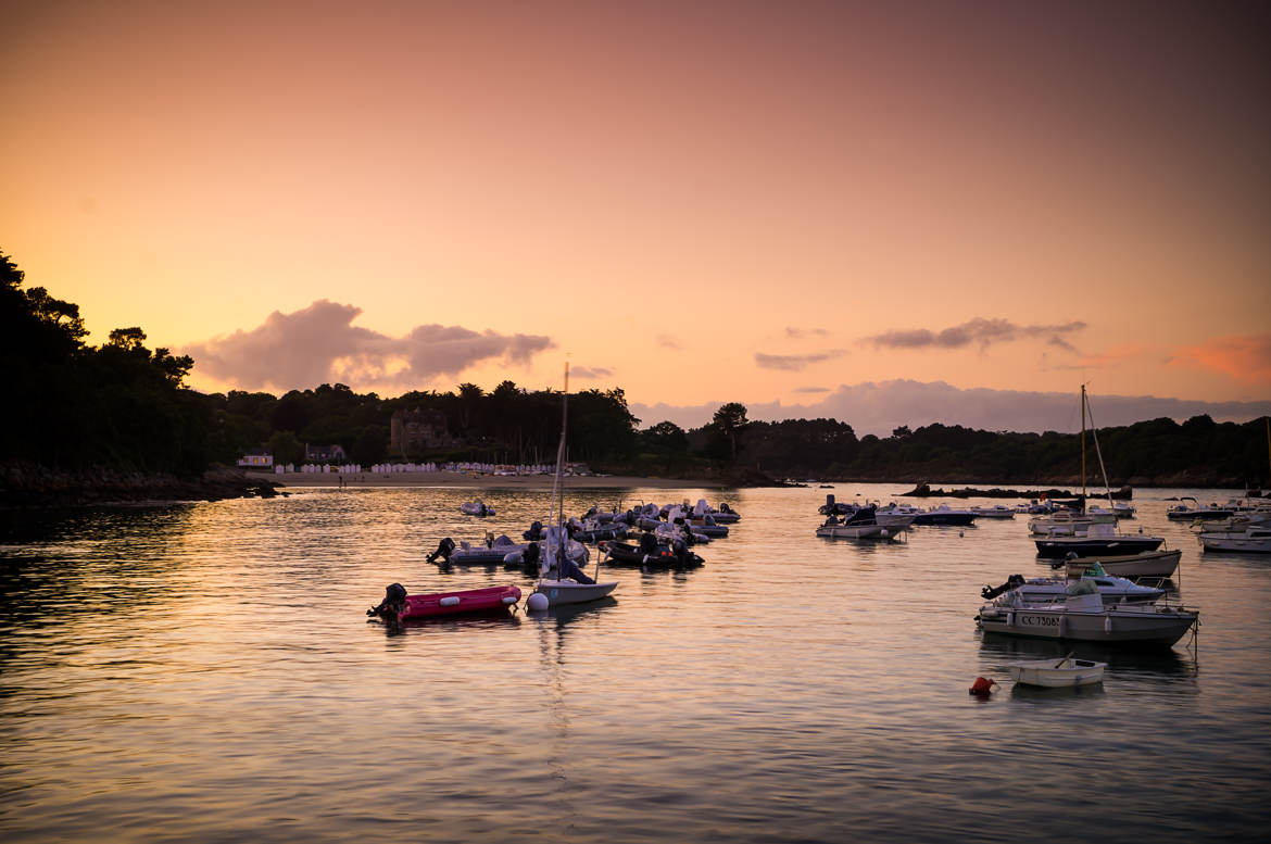 Coucher de soleil sur Port Manec'h