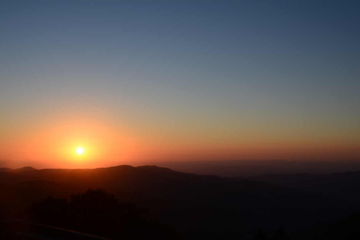 lever de soliel sur l'Alsace