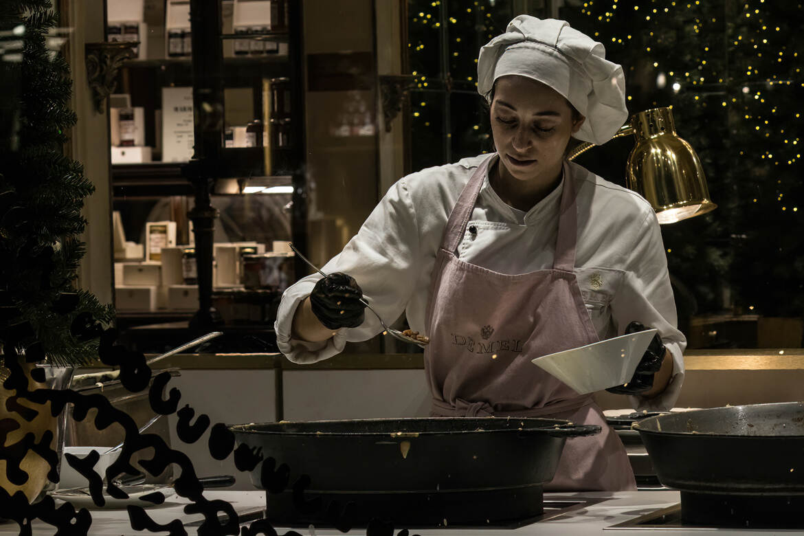 Travail de pâtissier