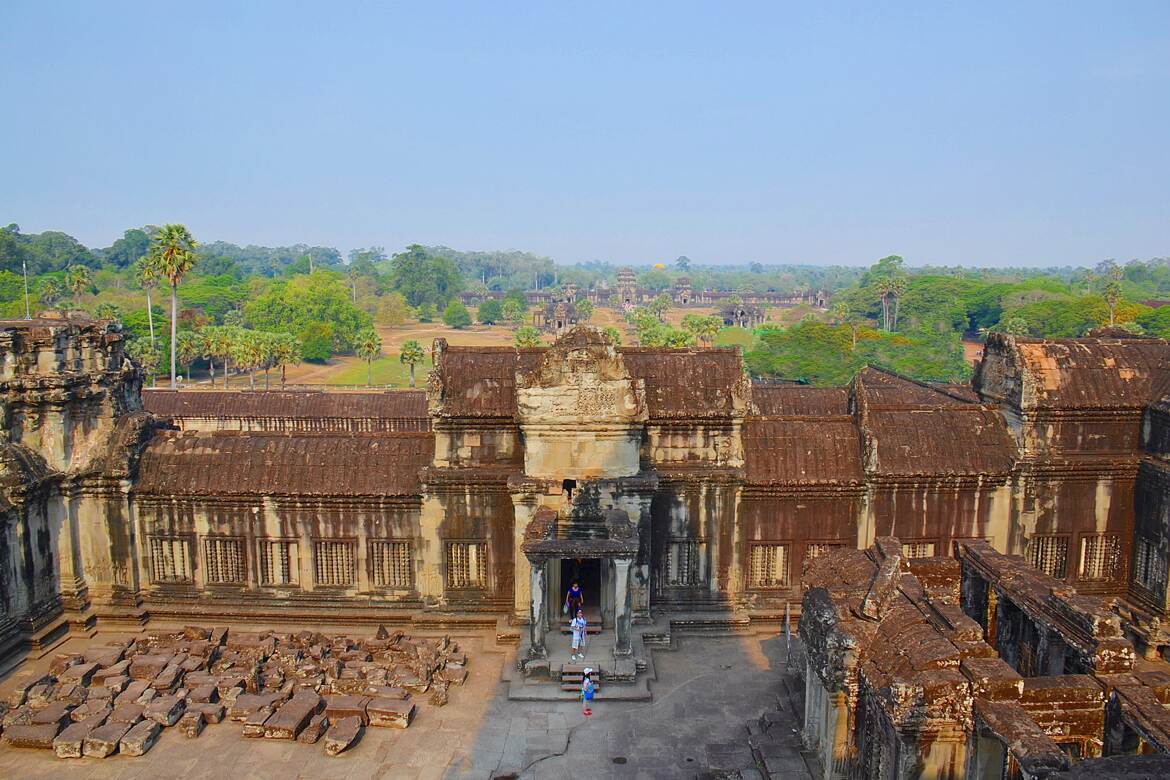Célèbre temple d'Angkor Wat
