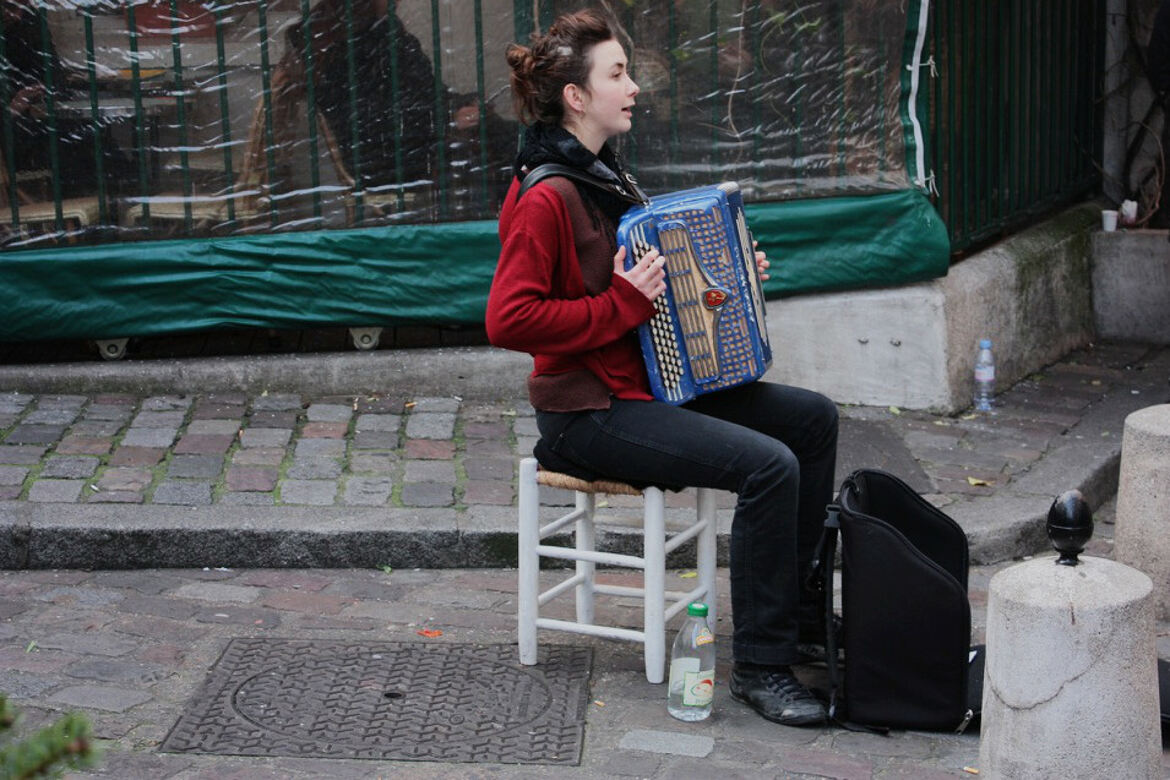 Accordéoniste parisienne