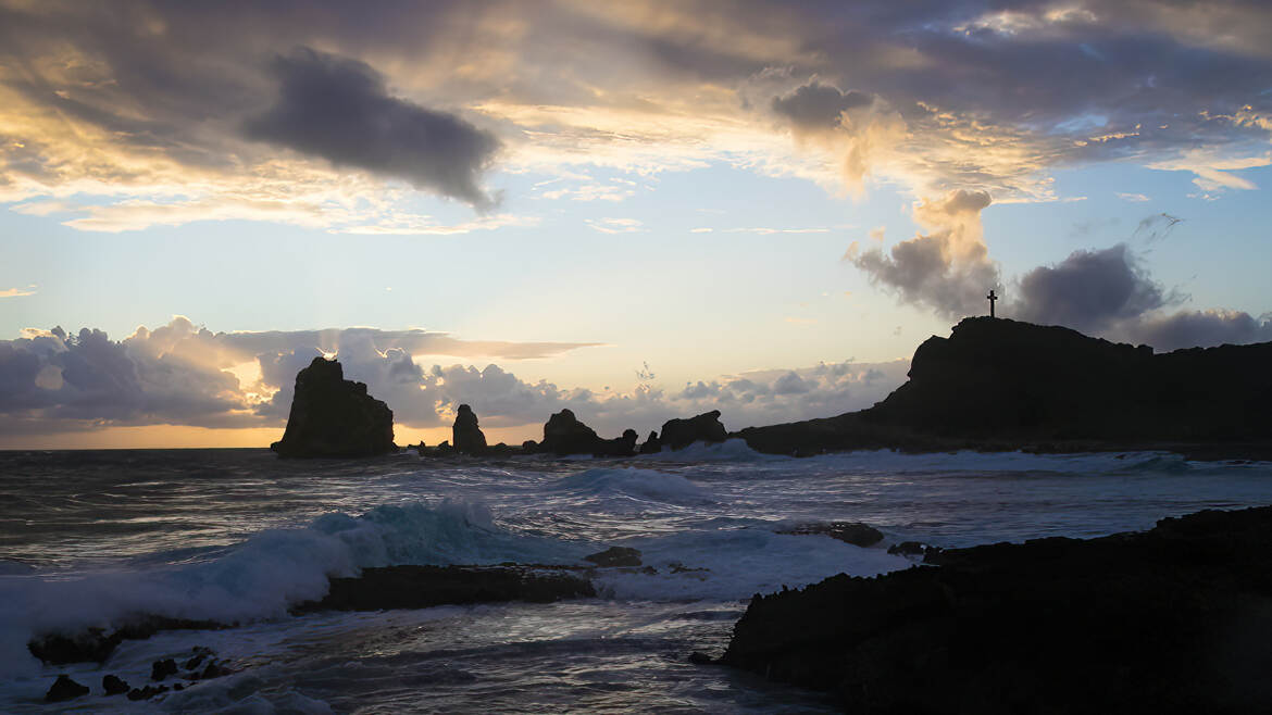 Sunrise à la Pointe des chateaux