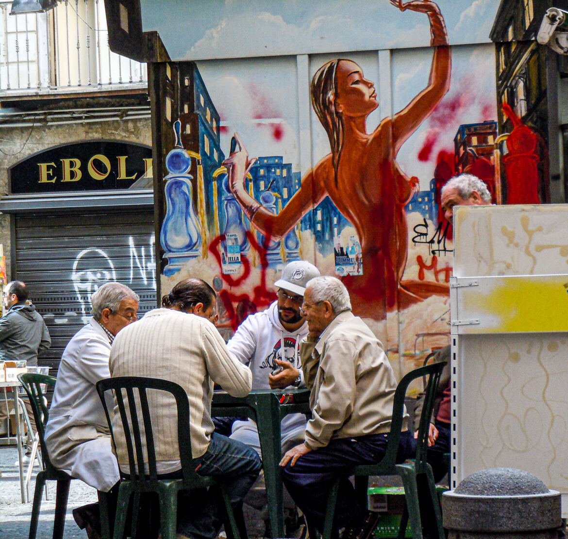 scène de rue à Naples