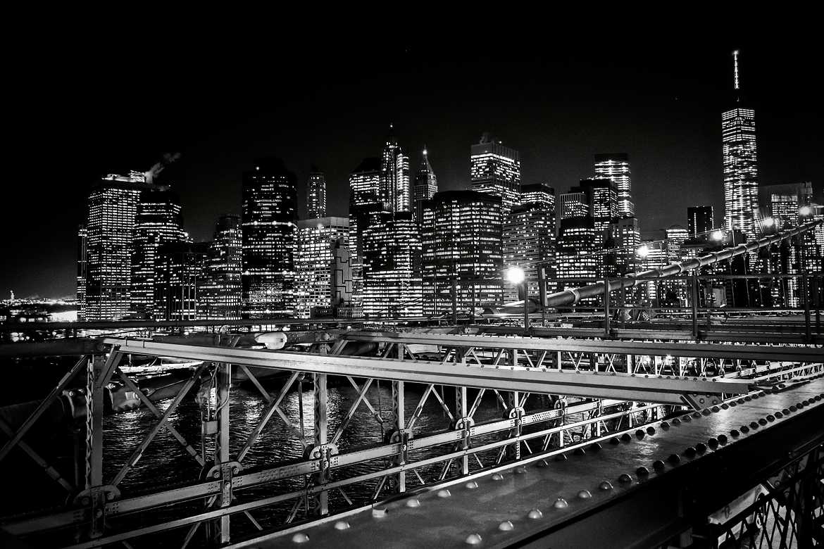 Le pont de Brooklyn et la skyline