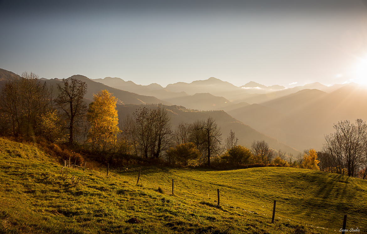 Couleurs d'automne dans les Pyrénées Ariégeoises
