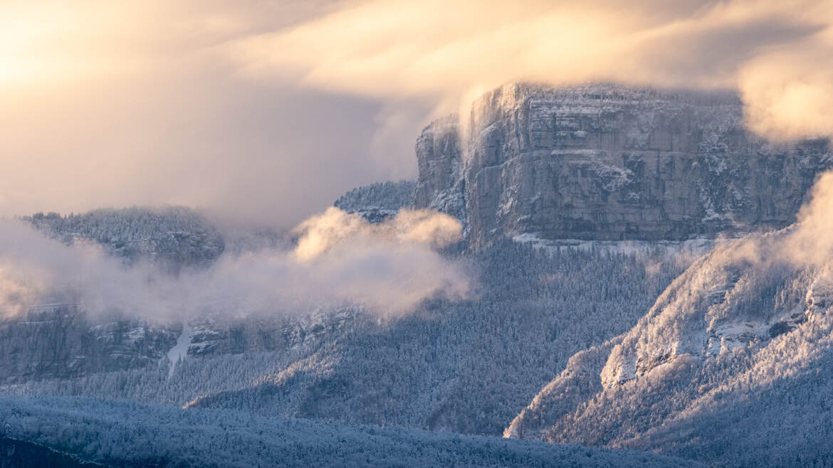 Vercors entre neige et aurores