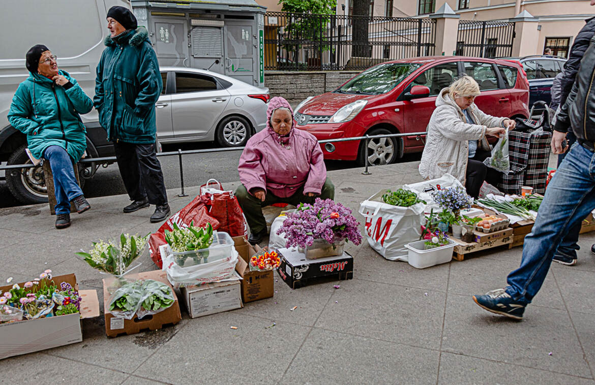 marché trottoir St-Petersbourg