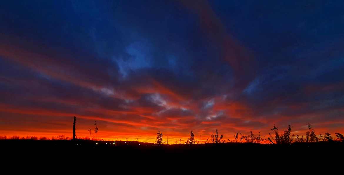 Lever de soleil dans la plaine de l Ain