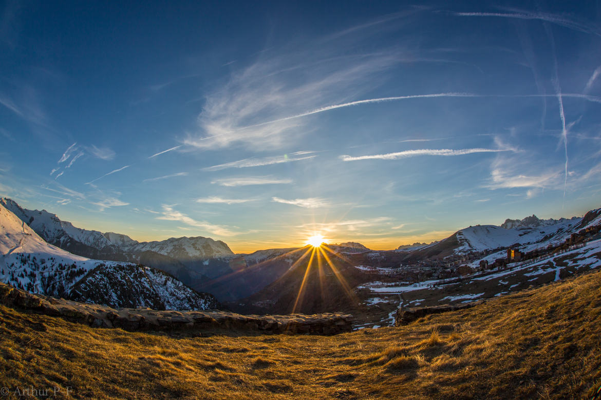 Sunset Alpe d'huez