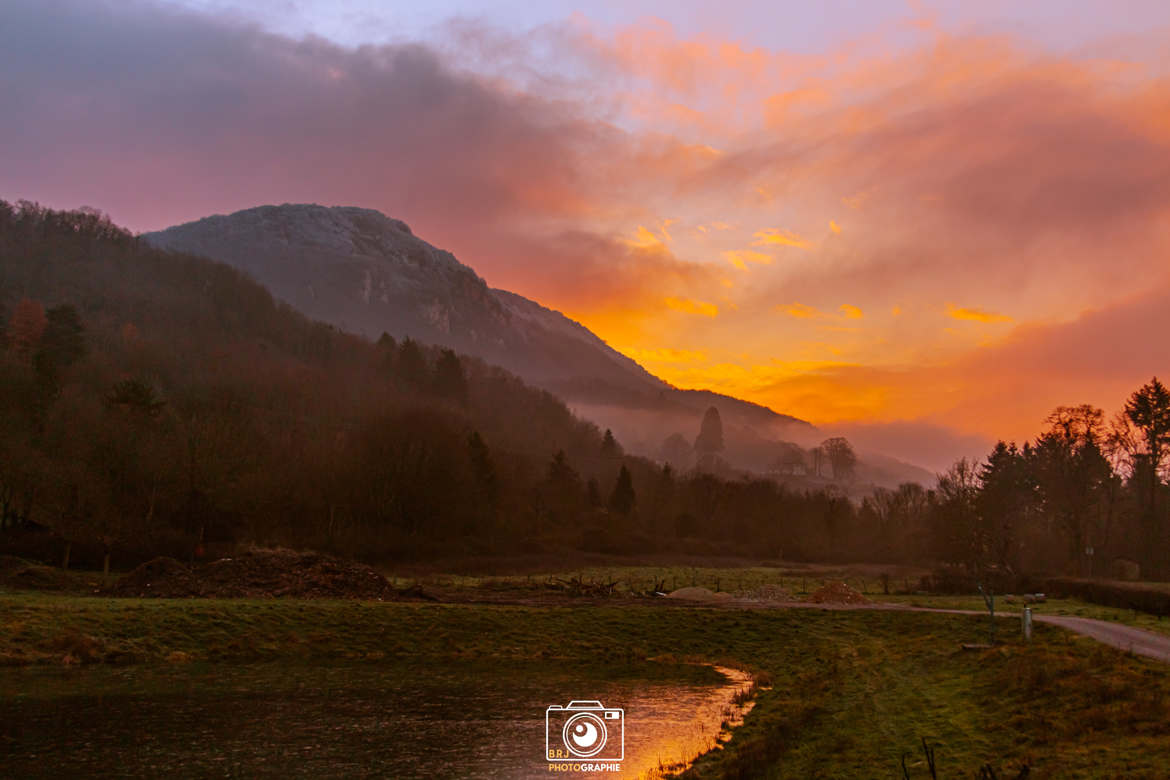 Lever de soleil hivernal