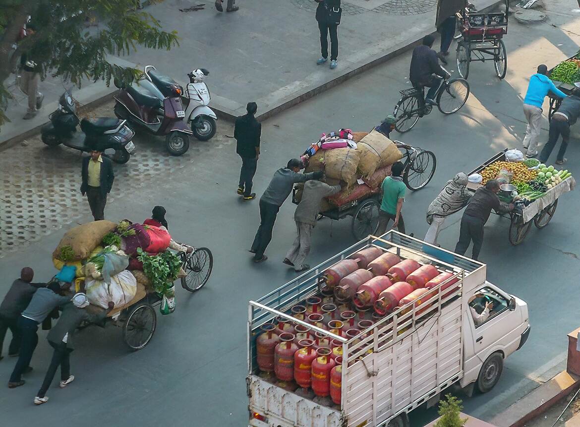 Scène de rue à Jaipur