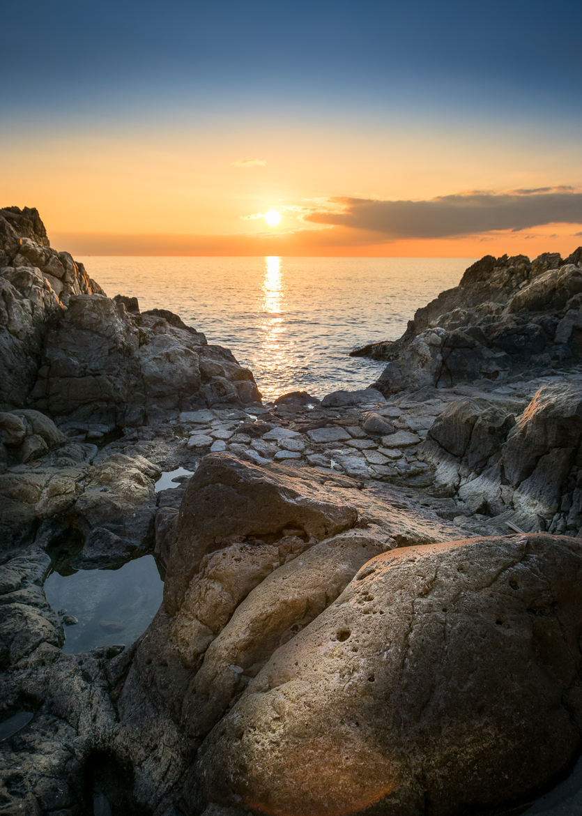 Sea, Rocks and Sun