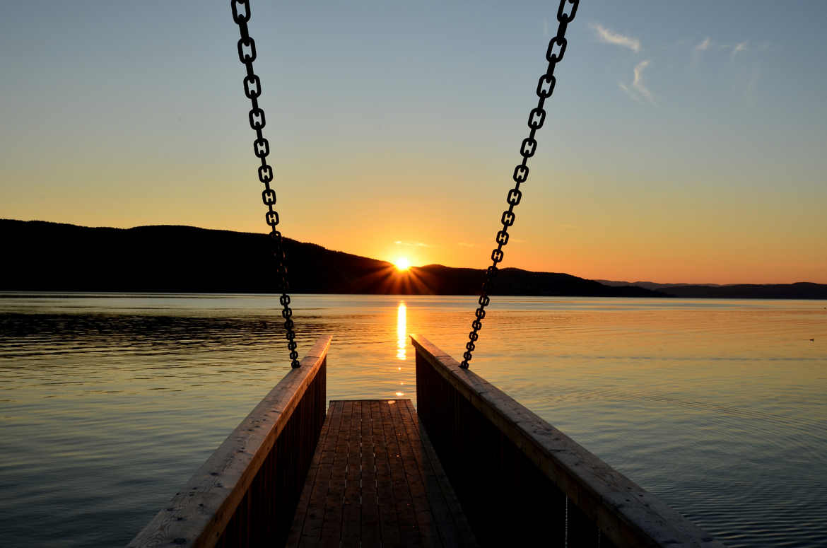 Le plongeon du soleil