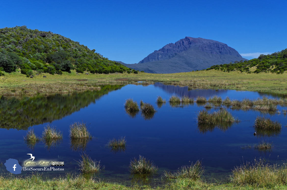 Le lac Argamasse à l'île de la Réunion