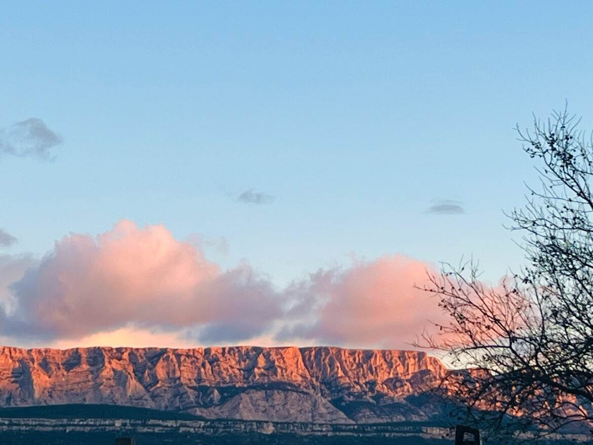 Rose sur la Sainte Victoire