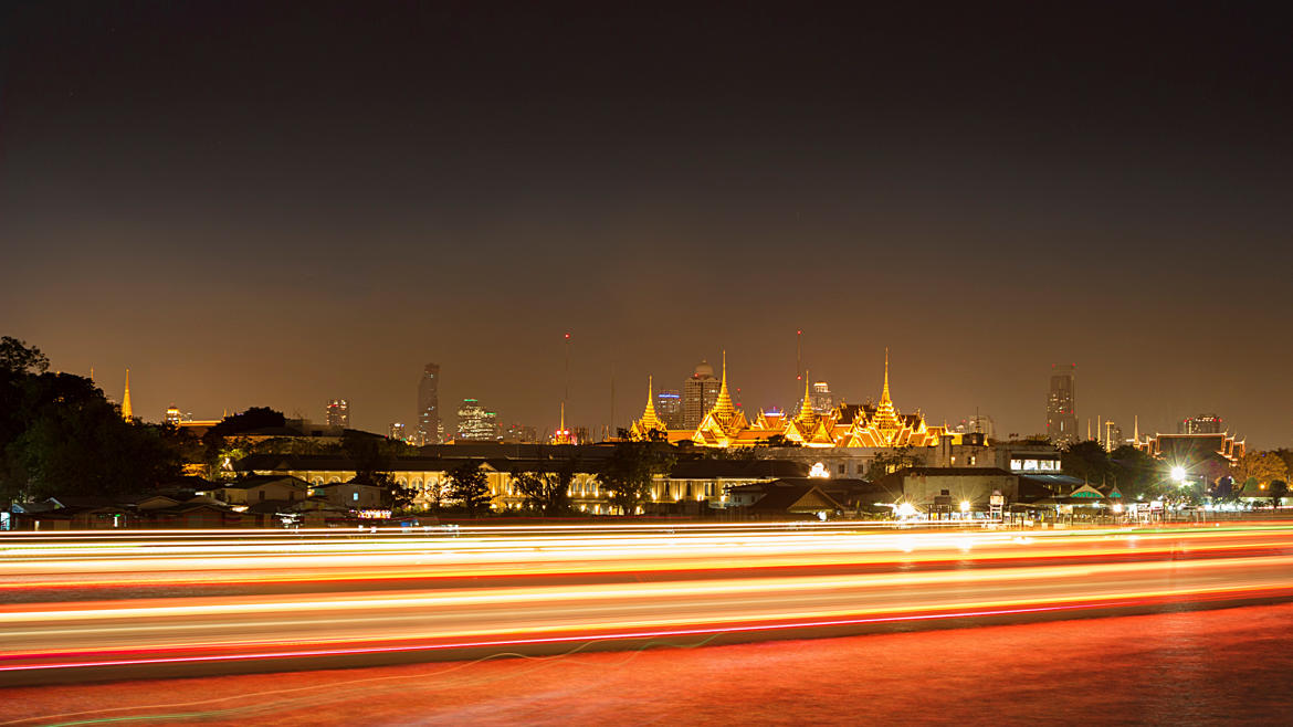 Bangkok lumières sur le fleuve