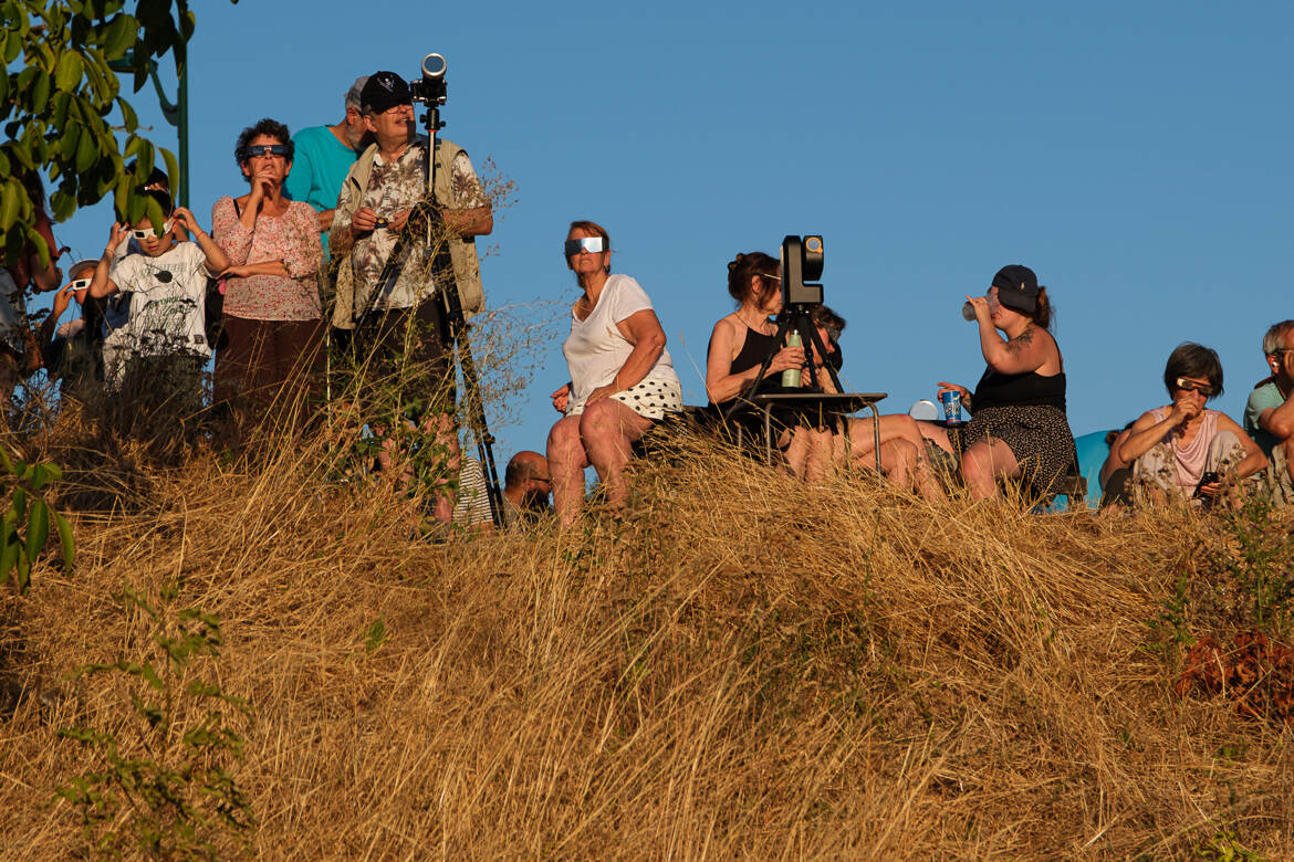 Spectateurs de l'éclipse