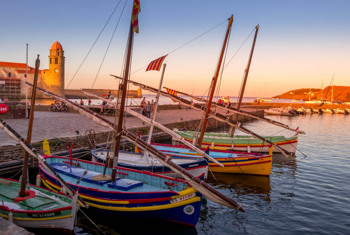 Couché de soleil à Collioure