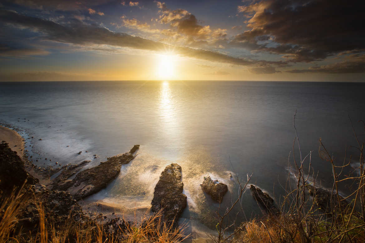 Sunset au Cap Lahoussaye  - Île de la Réunion