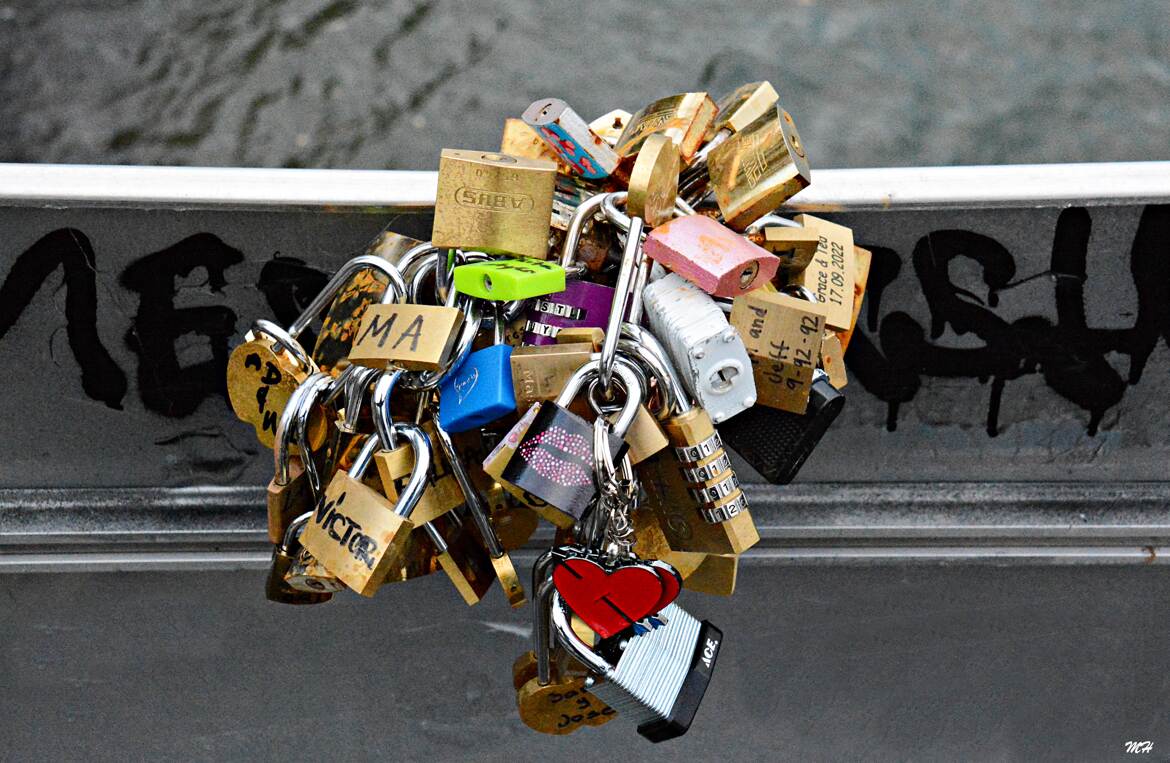 Bouquet de cadenas du Pont des Arts